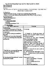 Giáo án Tiếng Anh Lớp 7 - Chương trình học kì I - Năm học 2016-2017 - Nguyễn Minh Thanh